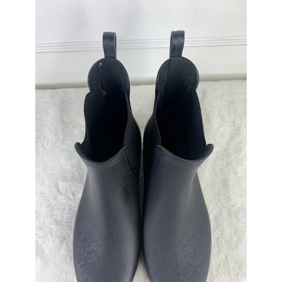 Jeffrey Campbell Black Rubber Chelsea Rain Boots Women’s Size 7 - Picture 6 of 8